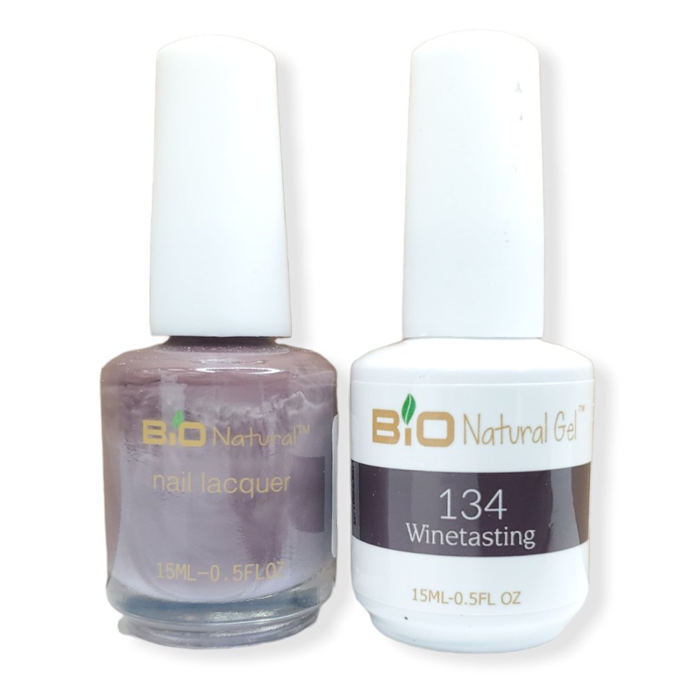 Bio Natural Gel Polish, Non-toxic Nail Lacquer, 134 Winetasting