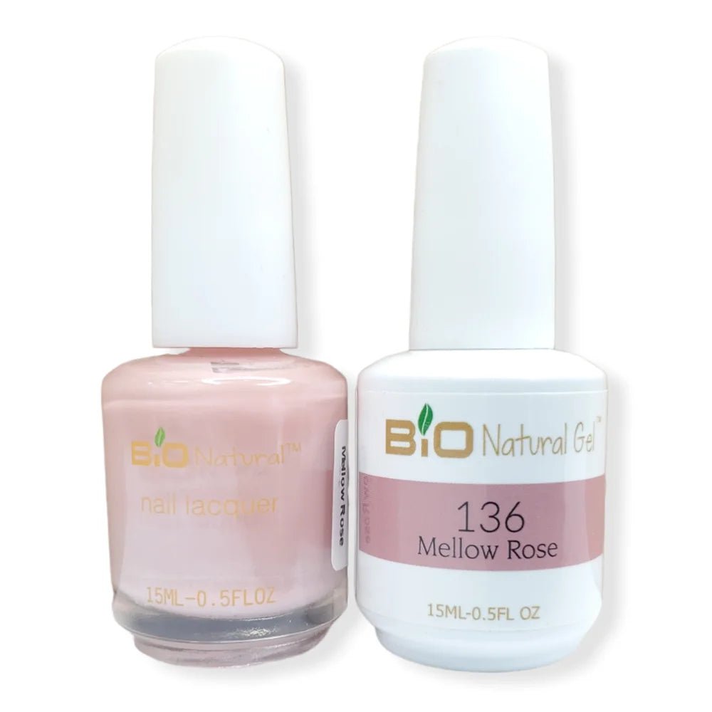 Bio Natural Gel Polish, Non-toxic Nail Lacquer, 136 Mellow Rose