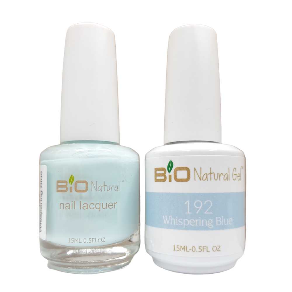 Bio Natural Gel Polish, Non-toxic Nail Lacquer, 192 Whispering Blue