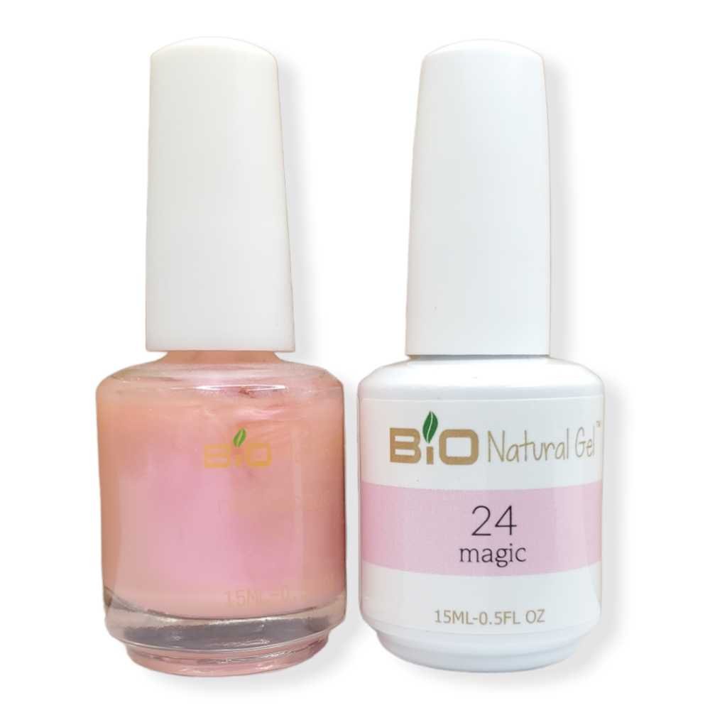 Bio Natural Gel Polish, Non-toxic Nail Lacquer, 24 Magic