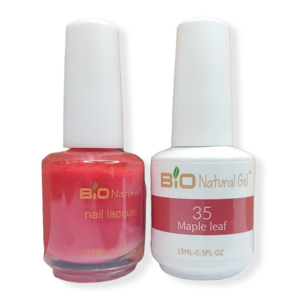 Bio Natural Gel Polish, Non-toxic Nail Lacquer, 35 Maple Leaf