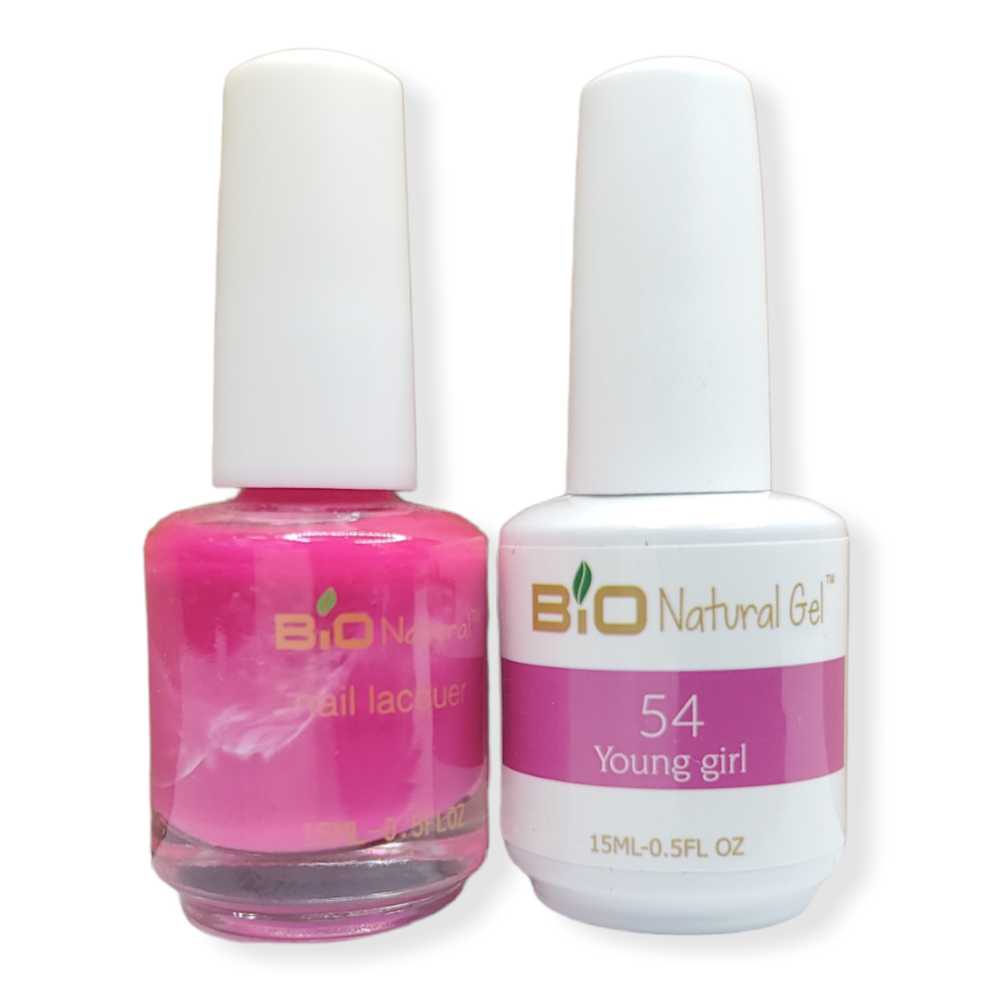 Bio Natural Gel Polish, Non-toxic Nail Lacquer, 54 Young Girl
