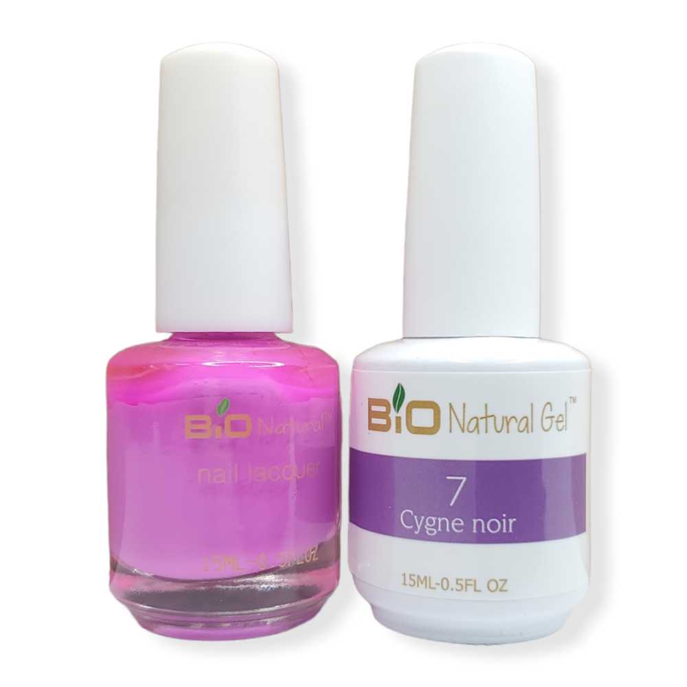 Bio Natural Gel Polish, Non-toxic Nail Lacquer, 7 Cygne Noir