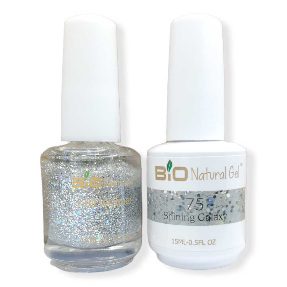 Bio Natural Gel Polish, Non-toxic Nail Lacquer, 75 Shining Galaxy