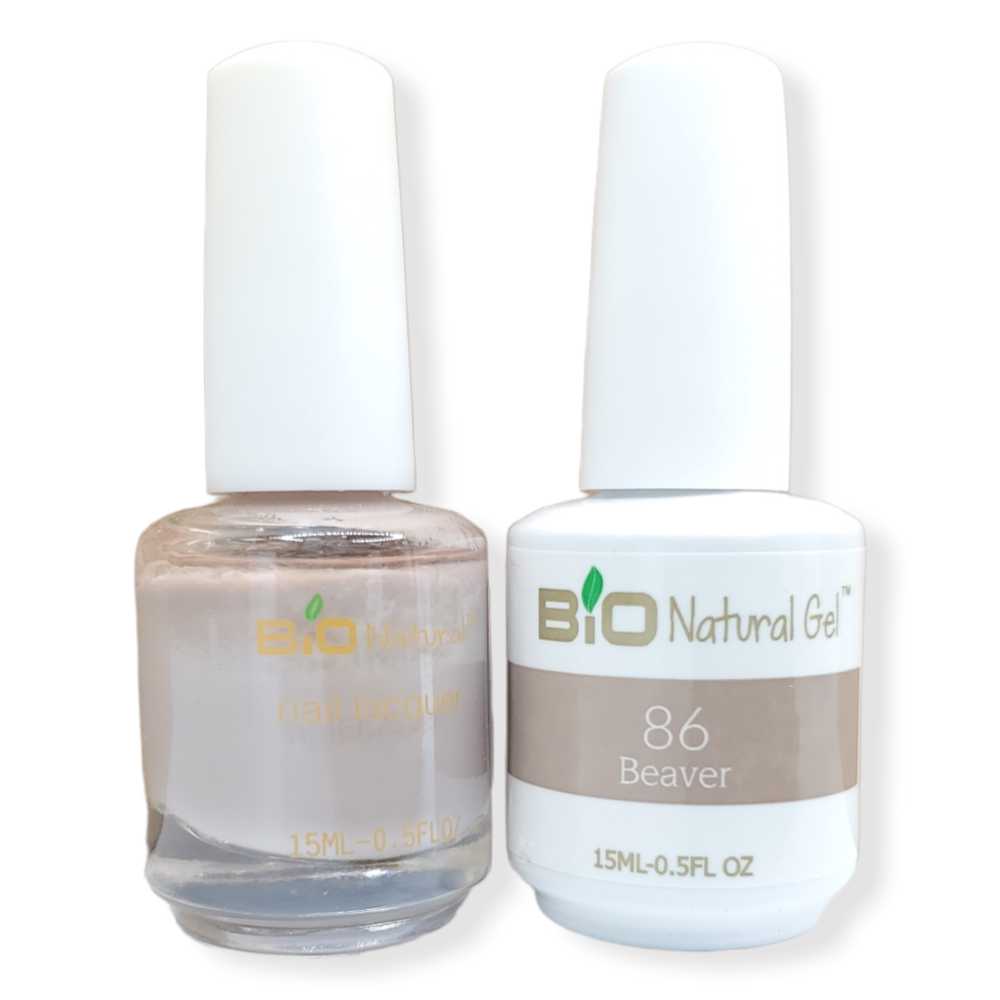 Bio Natural Gel Polish, Non-toxic Nail Lacquer, 86 Beaver