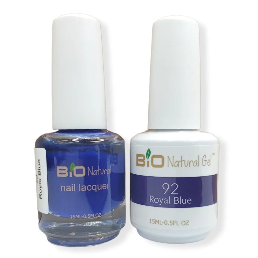 Bio Natural Gel Polish, Non-toxic Nail Lacquer, 92 Royal Blue