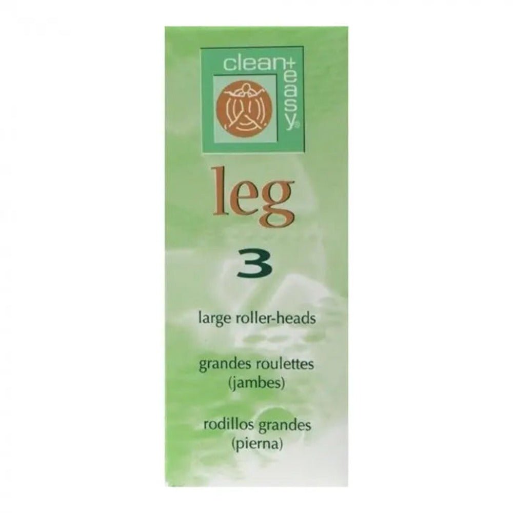 Clean+Easy Large Roller Head for Leg Roll on Wax (Pack of 3), soy wax