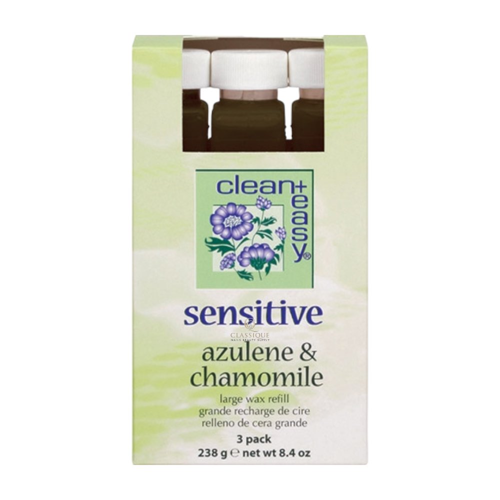 Clean+Easy Large Sensitive Wax Refill for Leg Waxing (Pack of 3), wax hard wax, brow wax