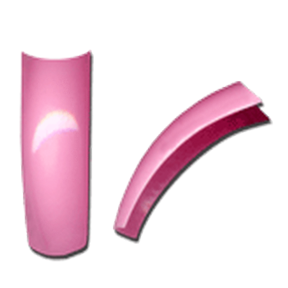 nails with pink tips