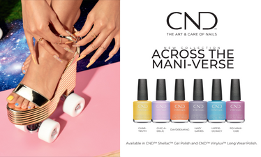 cnd shellac, vinylux, spring 2024 nail polish, cnd Across the Maniverse