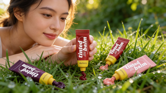 AvryBeauty Tinted Lip Balm & Cryo Masks – Skincare Meets Color and Cooling Therapy