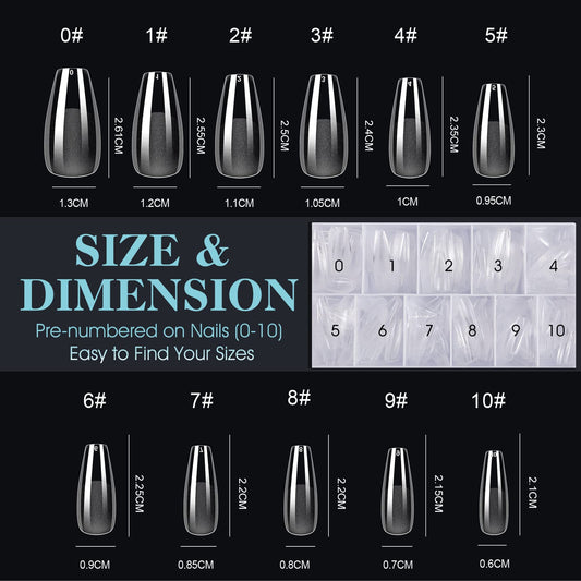Apres Gel X Nail Tips Measurement Guide