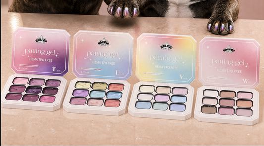 NEW NailPOP Patting Gel Palettes: Nude & Pastel Collections for Effortless Nail Art
