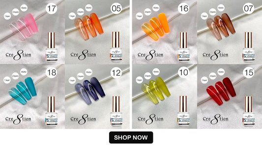 nail polish set, set nail polish, jelly nails, jelly nail polish, cre8tion nails​