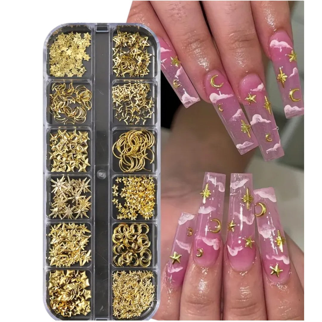 nail art rhinestones​, charms on nails​