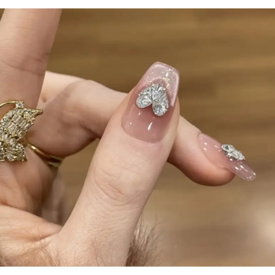 CNBS Nail Rhinestones - Sparkling Heart Zirconia