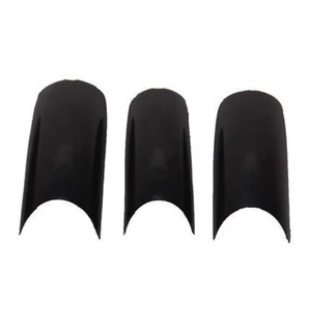 Lamour Nail Tips - Black Size #1 (Bag of 50)