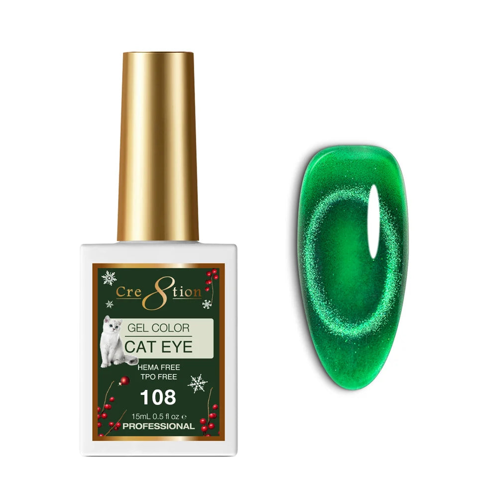 Cre8tion (HEMA/TPO-Free) Cat Eye Gel Polish - Winter #108