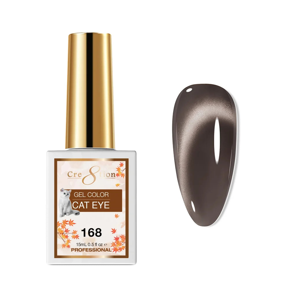Cre8tion (HEMA/TPO-Free) Cat Eye Gel Polish - Autumn #168