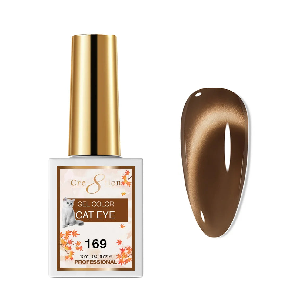 Cre8tion (HEMA/TPO-Free) Cat Eye Gel Polish - Autumn #169
