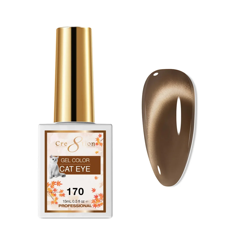 Cre8tion (HEMA/TPO-Free) Cat Eye Gel Polish - Autumn #170