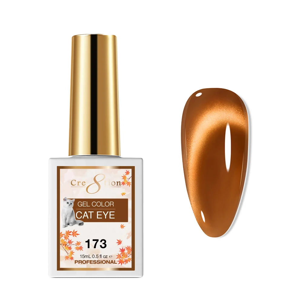 Cre8tion (HEMA/TPO-Free) Cat Eye Gel Polish - Autumn #173