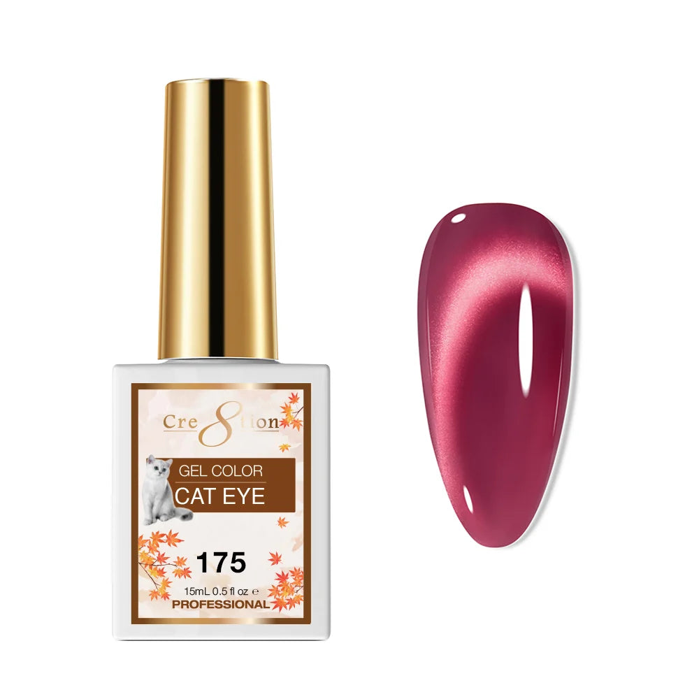 Cre8tion (HEMA/TPO-Free) Cat Eye Gel Polish - Autumn #175