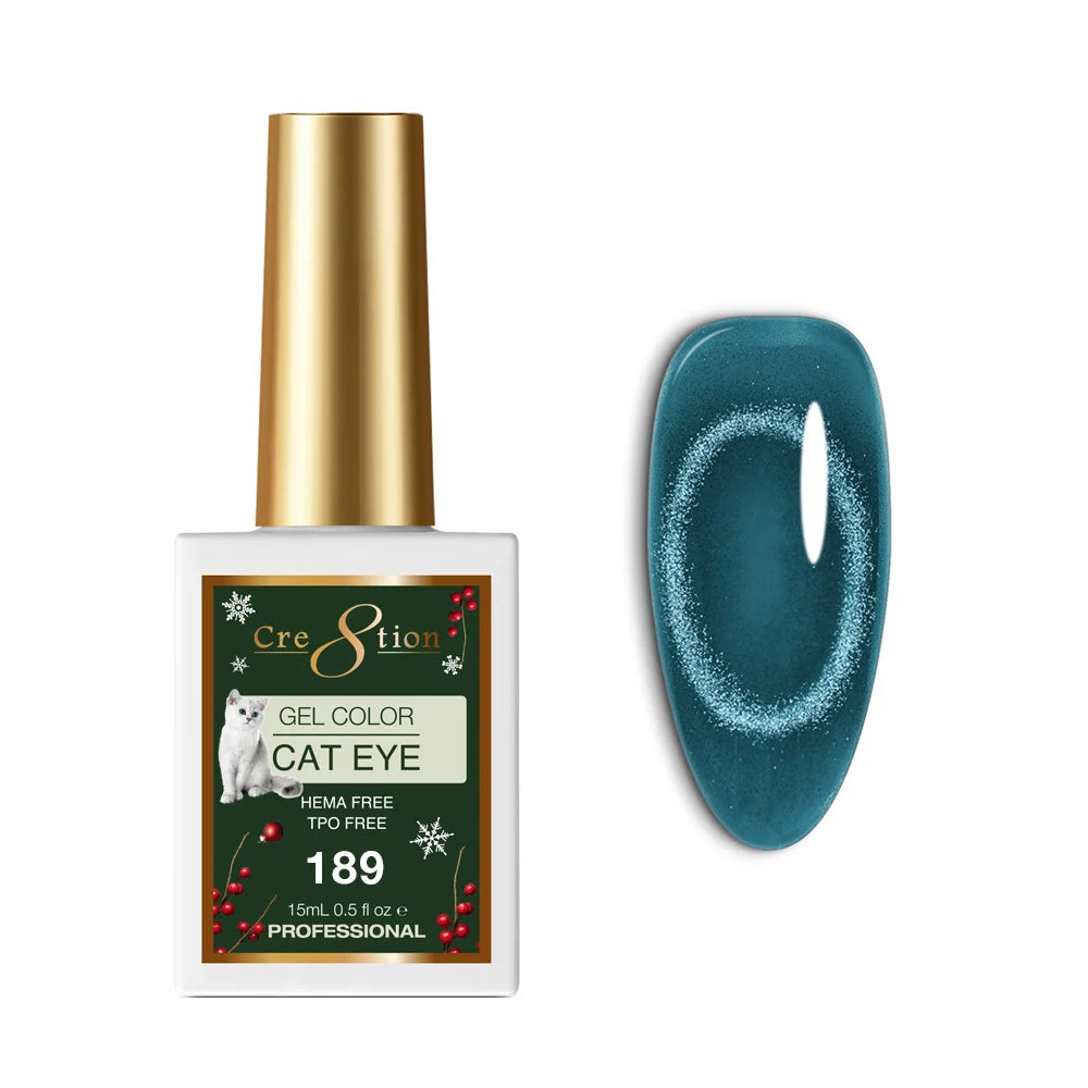 Cre8tion (HEMA/TPO-Free) Cat Eye Gel Polish - Winter #189