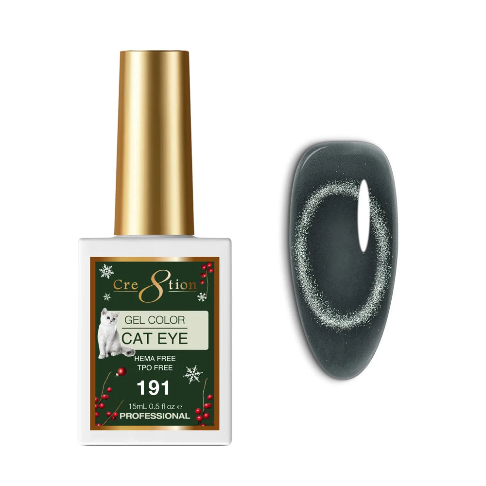Cre8tion (HEMA/TPO-Free) Cat Eye Gel Polish - Winter #191
