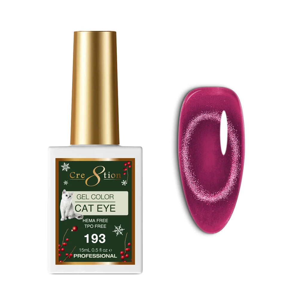 Cre8tion (HEMA/TPO-Free) Cat Eye Gel Polish - Winter #193