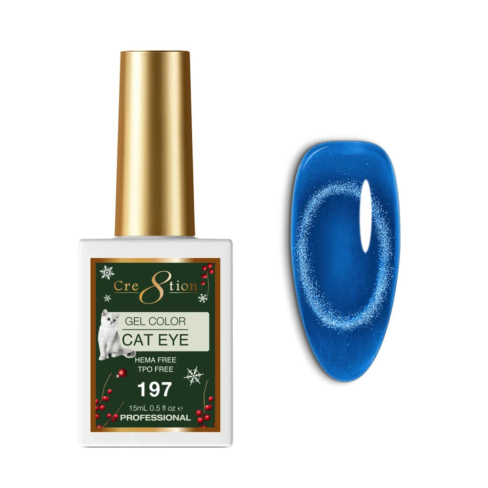 Cre8tion (HEMA/TPO-Free) Cat Eye Gel Polish - Winter #197