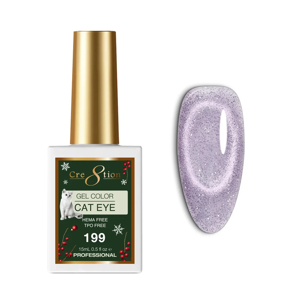 Cre8tion (HEMA/TPO-Free) Cat Eye Gel Polish - Winter #199