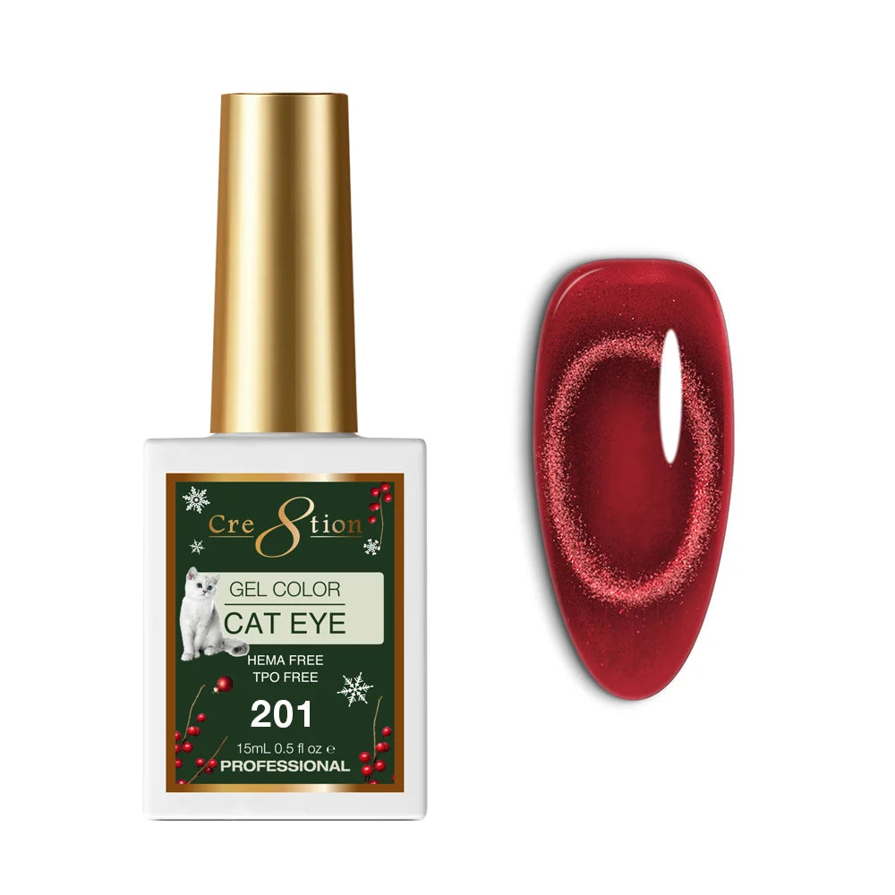 Cre8tion (HEMA/TPO-Free) Cat Eye Gel Polish - Winter #201