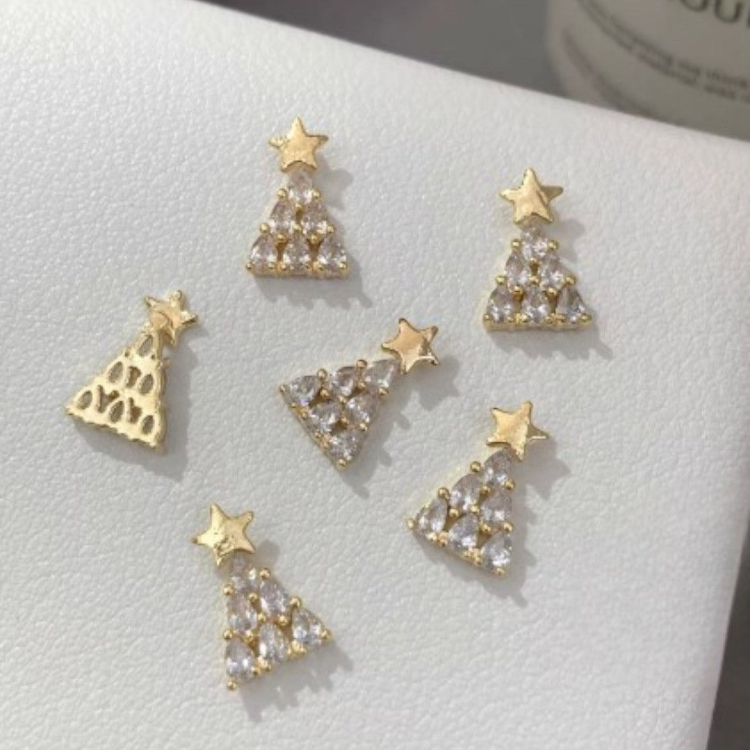 CNBS Nail Charms - Christmas Tree (5pcs)