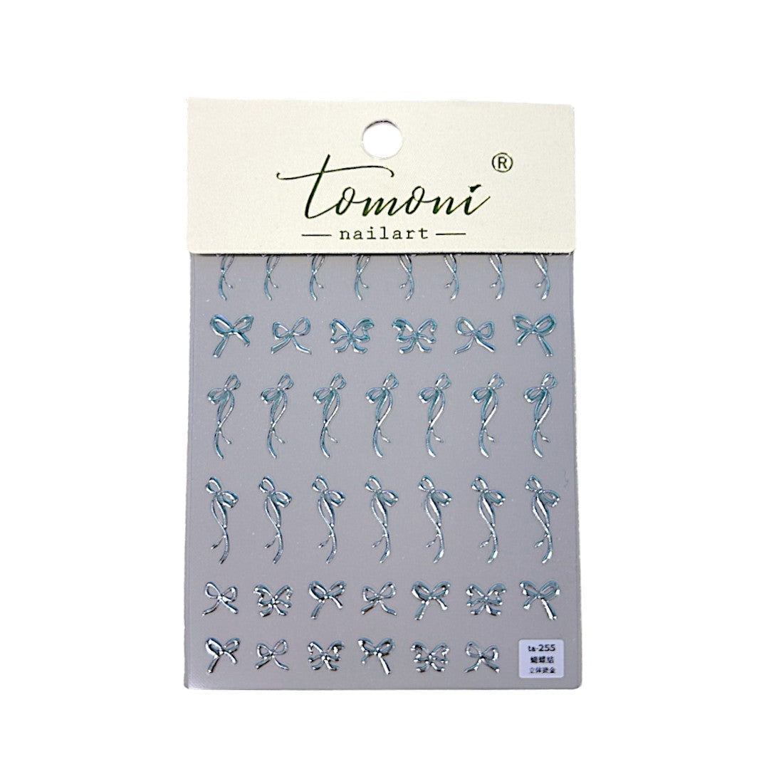 CNBS Nail Stickers - Metallic Bows