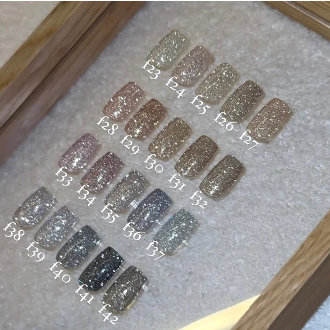 énoi Glitter Gel Polish, Japanese Gel - Diamond Flash F30