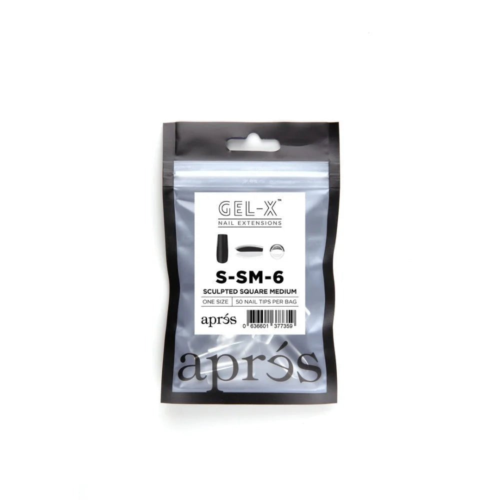 apres Gel-X Refill Tips - Sculpted Square Medium (50pcs)