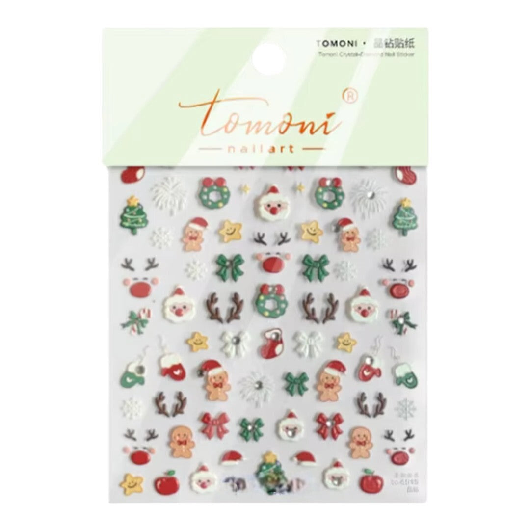 CNBS Nail Stickers - Cartoon Santa #TO4515
