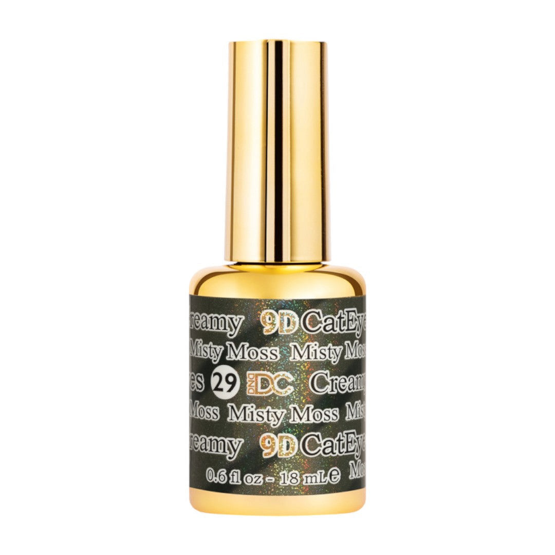 DND DC 9D Cat Eye Gel Polish - Misty Moss #29