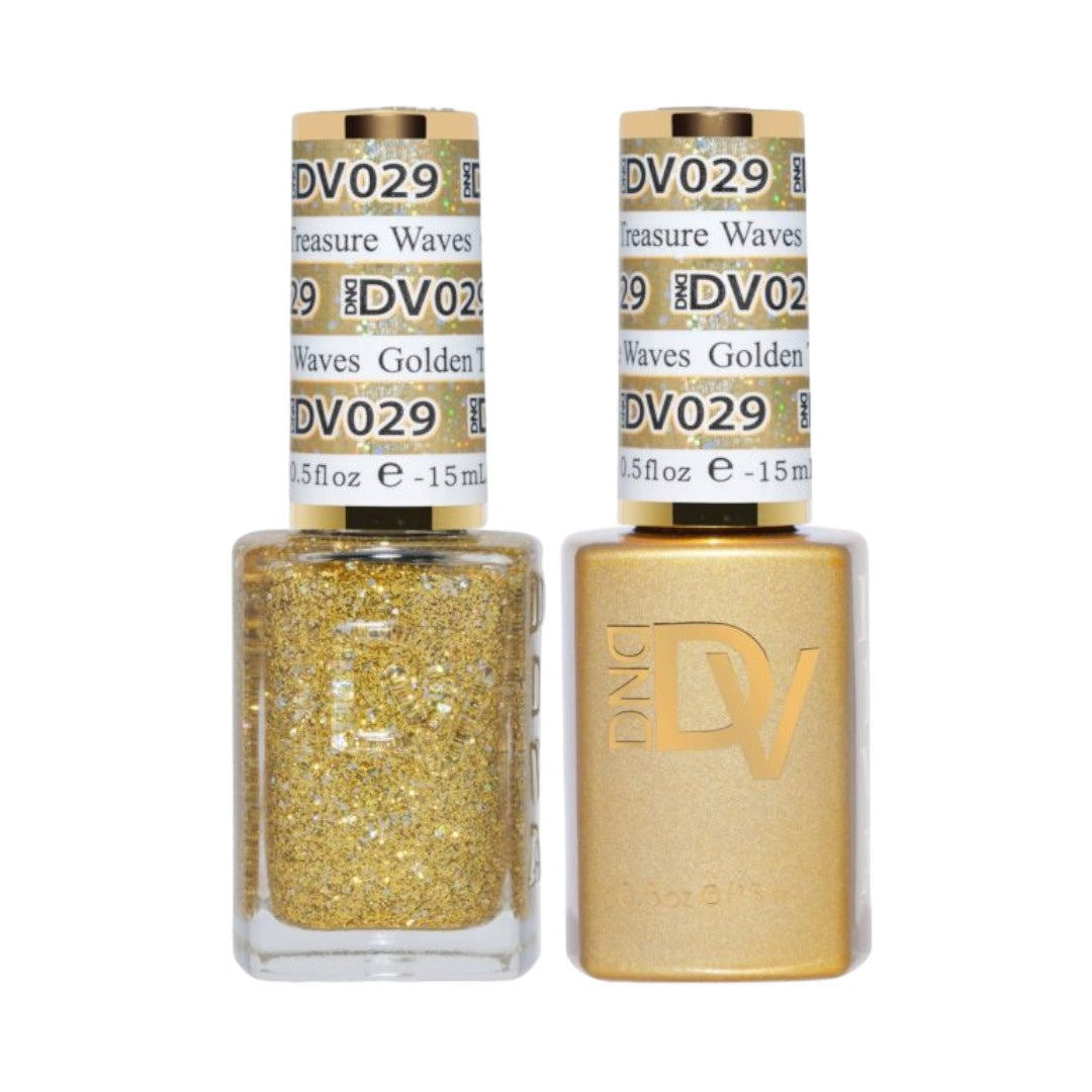 DND Diva Gel & Lacquer Duo - Golden Treasure Waves #029