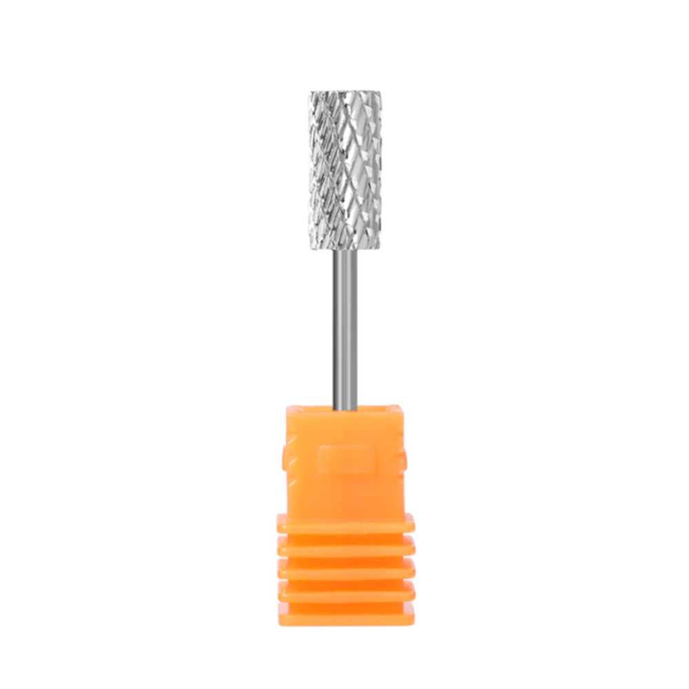 SP Nail Drill Bits - Large Barrel Carbide H2X Double Extra Coarse Grit 3/32 Silver