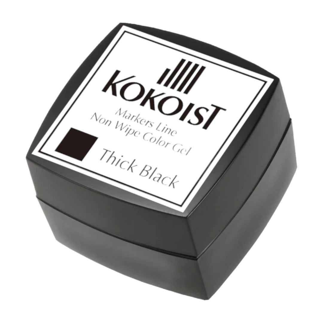 Kokoist Markers Line Non Wipe Colour Gel Thick - Black