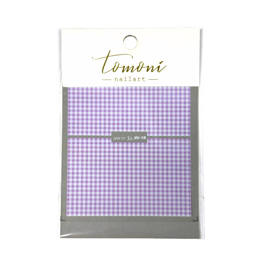 CNBS Nail Stickers - Purple & White #58/MS58