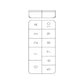 11-Slot Large Hard Plastic Tips Box #PTO-NL11