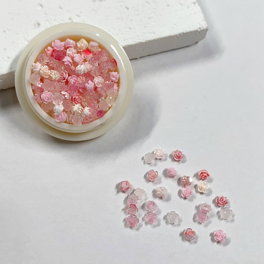 CNBS Nail Charms – Mini Acrylic Flowers (100pcs)