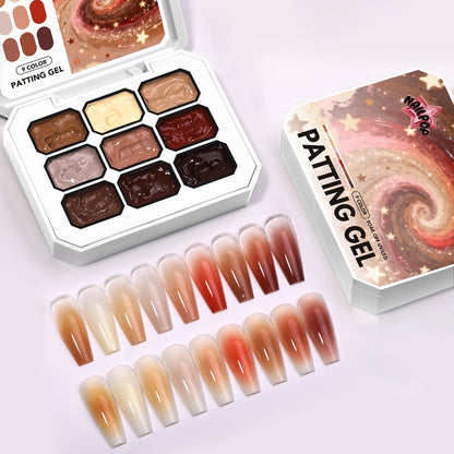 NAILPOP Patting & Solid Paint Gel Palette