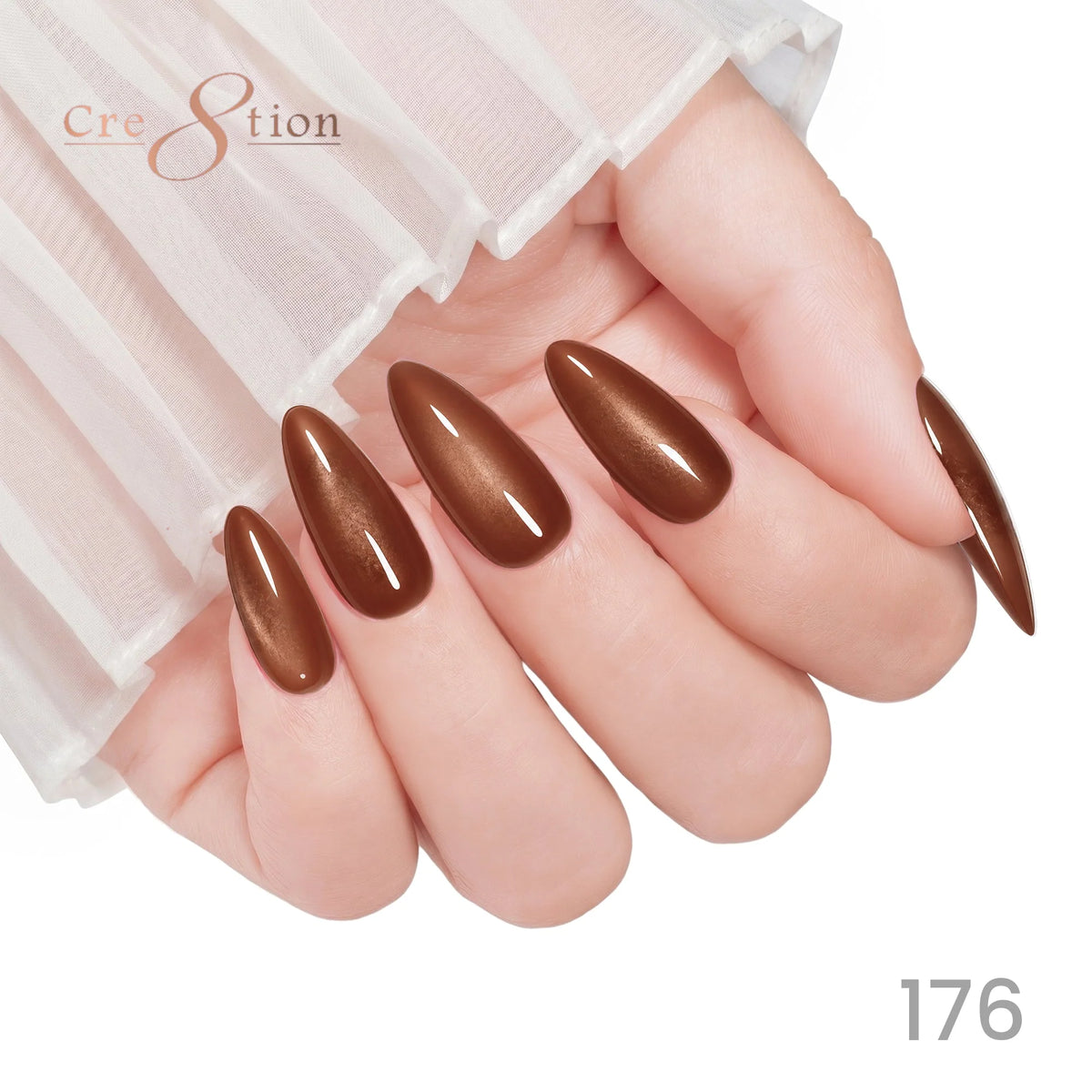 Cre8tion (HEMA/TPO-Free) Cat Eye Gel Polish - Autumn #176