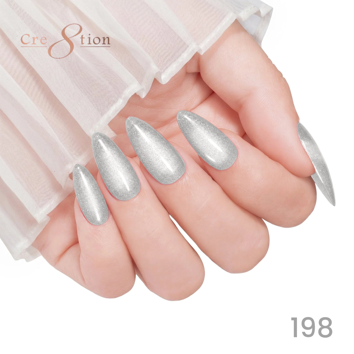 Cre8tion (HEMA/TPO-Free) Cat Eye Gel Polish - Winter #198