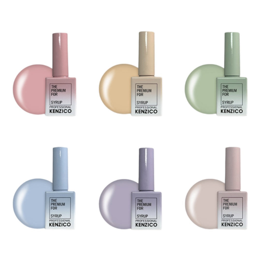 Kenzico Syrup Gel Polish #SR107-112 Jelly Gom Collection