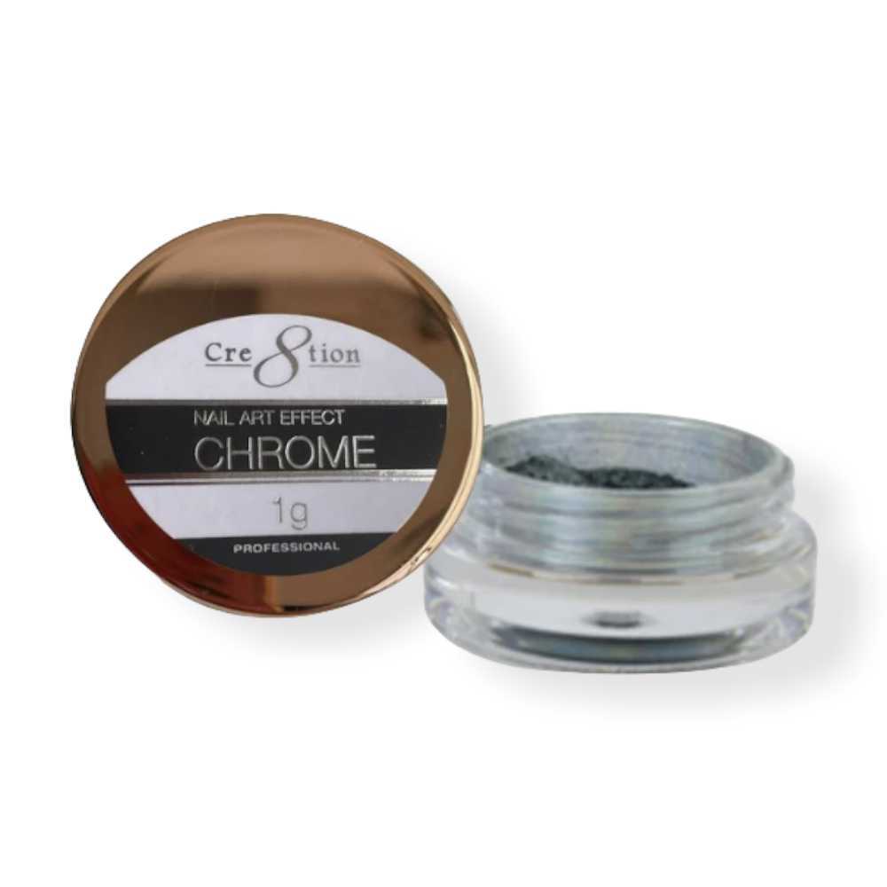 Cre8tion Nail Art Effect - Silver Hologram A Chrome 1G